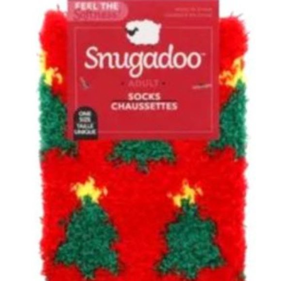 *3/$15* Fun Fuzzy Christmas Tree Slipper Socks - Picture 2 of 3